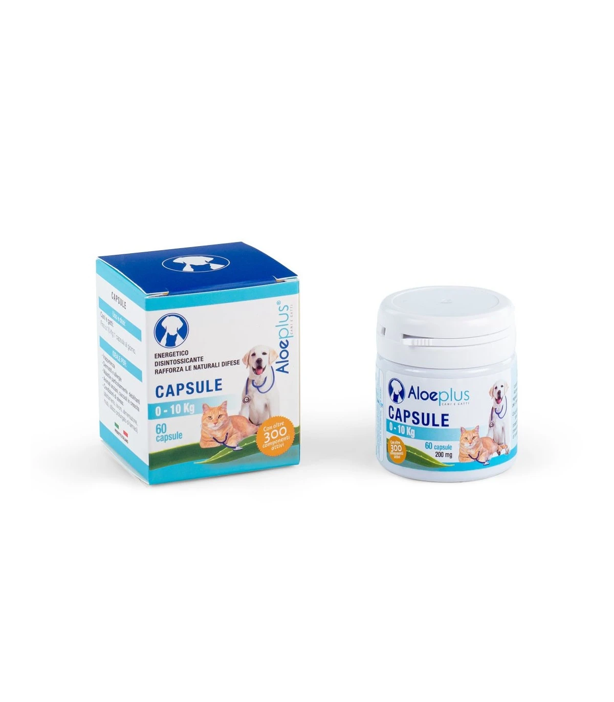 Aloeplus Capsule Cane E Gatto 0-10 Kg 60 Capsule 1 Aloeplus Capsule Cane E Gatto 0-10 Kg 60 Capsule