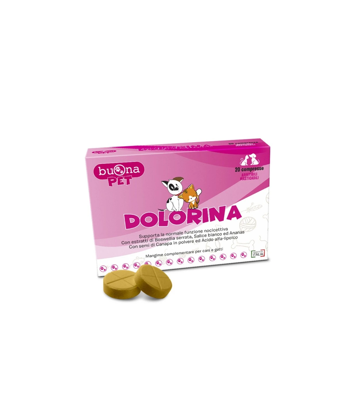 Buona Pet Dolorina 20 Compresse 1 Buona Pet Dolorina 20 Compresse