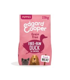 Edgard & Cooper Puppy Carne Fresca Di Anatra E Pollo Allevati A Terra Senza Cereali 2,5 Kg