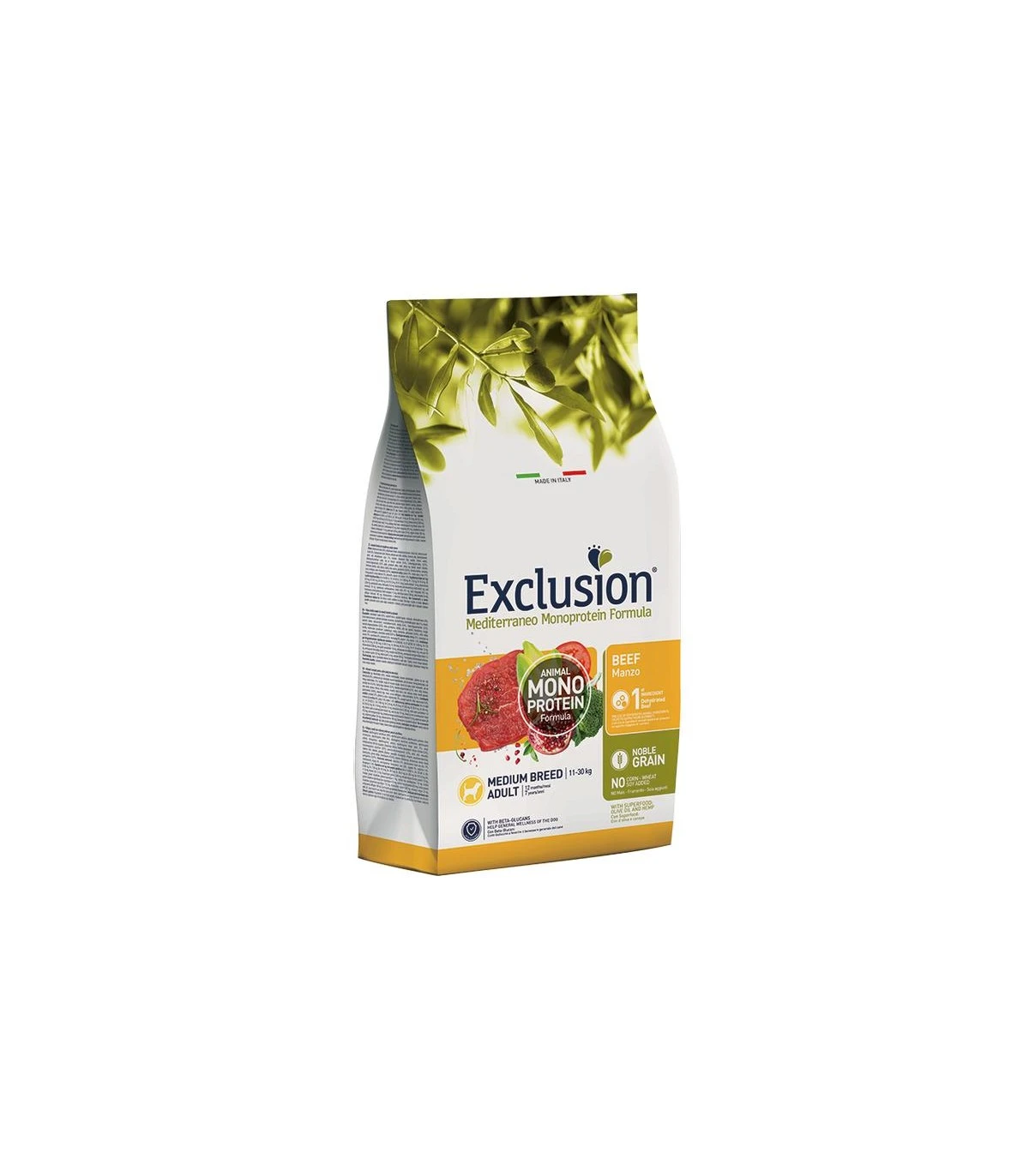 Exclusion Mediterraneo Adult Medium Breed Manzo 12 Kg 1 Exclusion Mediterraneo Adult Medium Breed Manzo 12 Kg