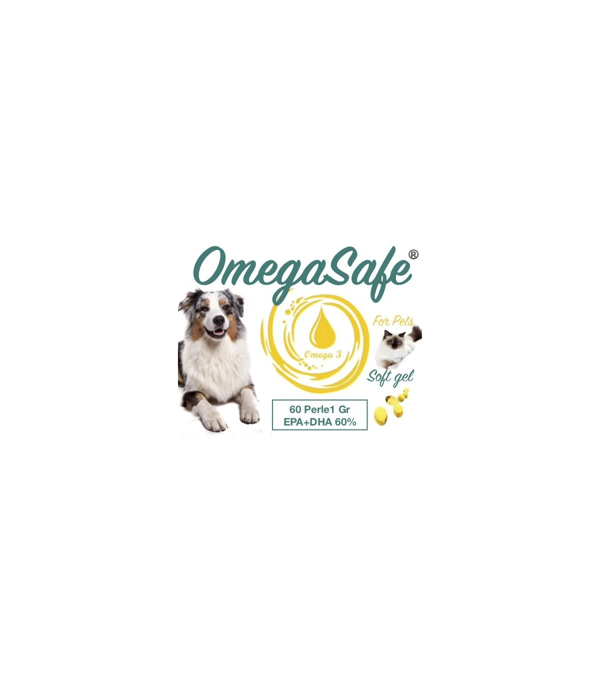 Farmsafe Omegasafe Pets 60% 60 Perle 1 Farmsafe Omegasafe Pets 60% 60 Perle