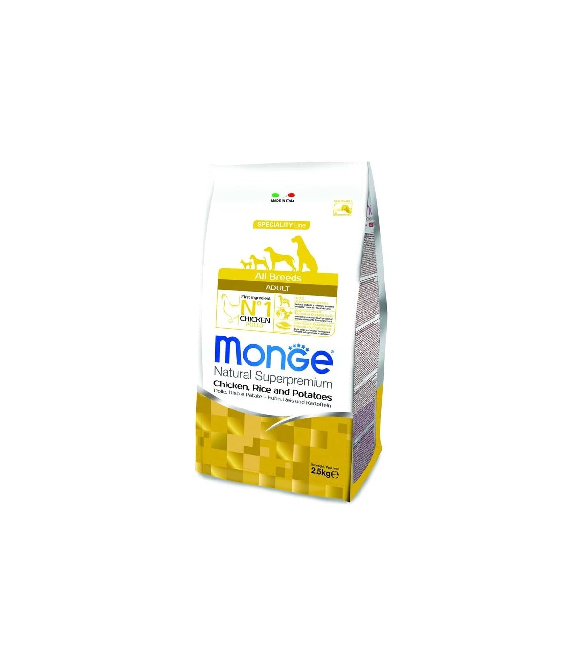 Monge Cane Adult All Breeds Pollo Riso E Patate 2,5 Kg 1 Monge Cane Adult All Breeds Pollo Riso E Patate 2,5 Kg
