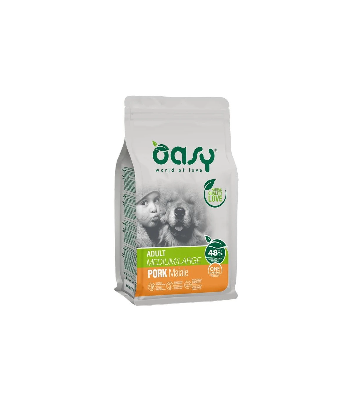 Oasy Cane Adult One Protein Medium Large Maiale 12 Kg 1 Oasy Cane Adult One Protein Medium Large Maiale 12 Kg