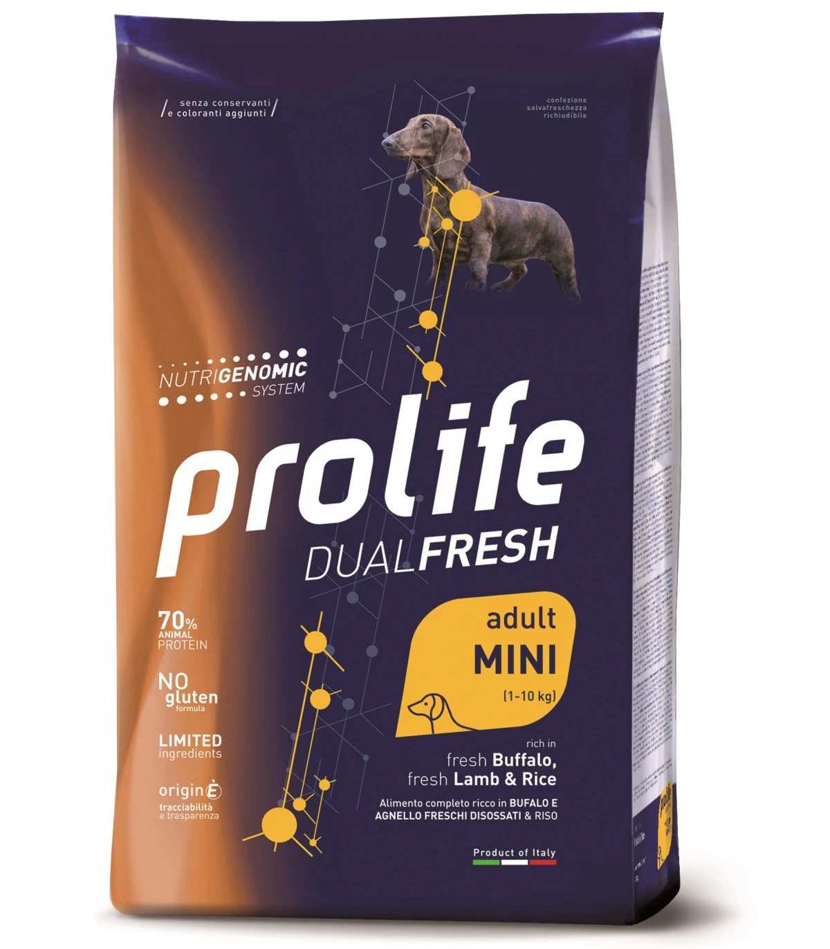 Prolife Cane Dualfresh Adult Bufalo Agnello & Riso Mini 2 Kg 1 Prolife Cane Dualfresh Adult Bufalo Agnello & Riso Mini 2 Kg