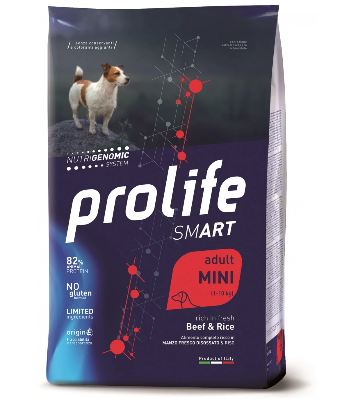 Prolife Cane Smart Adult Manzo & Riso Mini 2 Kg 1 Prolife Cane Smart Adult Manzo & Riso Mini 2 Kg