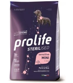 Prolife Cane Sterilised Sensitive Adult Maiale & Riso Mini 2 Kg